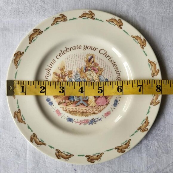 Bunnykins Celebrates Your Christening Plate - Picture 5 of 5